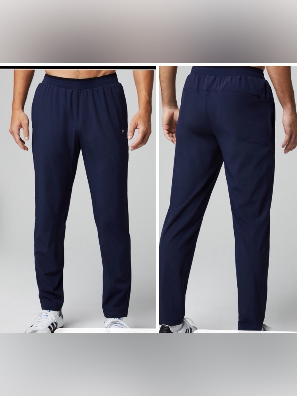 Fabletics The Fundamental Pant Mens Large Navy Blue Athleisure Performance Gym